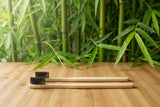Feel Good Bamboo toothbrush brown horsehair | 元氣花馬毛竹牙刷