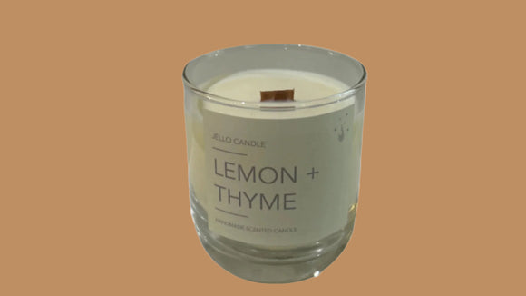 Lemon Thyme Soy Wax Candle  | 檸檬百里香大豆油香薰蠟燭