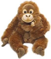 Orangutan mother & child 25cm | 紅毛猩猩親子公仔25cm